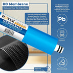 Reverse Osmosis Alkaline pH+ Water Filter Set | 20 Replacement Water Filters with 100 GDP Membrane | 2 Year Supply | Under Sink RO Water Filter | PP, GAC, CTO, ROM, PC, ALK | Universal 10 Inch Size