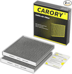 2 Pack Cabin Air Filter w/Activated Carbon for Toyota Camry, Corolla, RAV4, Prius, Highlander, Sienna, Venza, Crown, Lexus ES350, ES300h, NX250, RX350, RX450h, Subaru Outback, Mazda CX9 and More