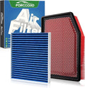 Cabin & Engine Air Filter Fit for Chevrolet Silverado 1500 2019-2026, Chevy Silverado 2019-2026 Carbon Cabin Filter Replacement CF11966 84121217 Car Accessories