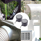 Grow Tents Vent - Dustproof Duct Filter, Flexible Vent Cover Tent with Two Pieces, Indoor Accessory Greenhouse Laundry Kitchen Rv, Grow Ten Covers for Plant Tent Airflow Control X0.39 Inches