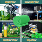 3PCS Aquarium Filter Floss - 12" x 78" (6.5ft per roll) - Total 19ft - 1" Thick Premium Polyester Filter Pad for Fish Tank - Mechanical Filtration, Crystal Clear Water, Fits Most Filters(19ft)