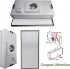 INTSUPERMAI Vertical Laminar Flow Hood Air Flow Clean Bench Workstation with HEPA Aluminum Blade Fan Rated Air Volume 706cfm Dust Free Room Workshop for Phone LCD Repair Workshop Laboratory Using 110V