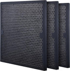 VEVOR Active Carbon Filters, 3 Pack, 15.7'' x 15.7'' Air Filter Replacement, High-efficient Stage 2 Filters Compatible w/BlueDri & VEVOR Scrubber, Air Purifiers, Water Damage Restoration Equipment