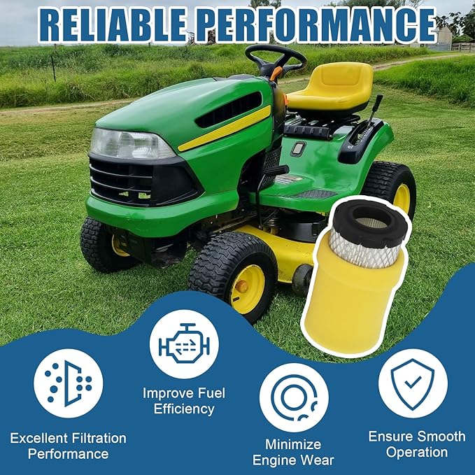 793569 793685 Air Filter Compatible with B&S 793569 4241 5415 John Dee-re GY21055 MIU11511 LA125 LA115 Craftsman YT3000 LT2000 Lawn Mower Tractor by Podoy