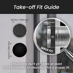 Repa Market Ø10 Inch Duct Cover – Galvanized Steel Round Duct Cap with Mesh Screen – HVAC Exhaust or Intake Vent – Exterior Pipe Air Outlet – Spiral Ventilation Ducting Metal End Plug