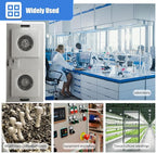 HEPA H14-Filter Laminar Flow Hood Updated FanFilter Unit（Include HEPA Filter）100/ISO Class 5 Cleanroom/Laboratory/Cleanroom/Mushroom Room, Laminar Air Flow Hood(46.2"x22.6"110V，Dual machine)