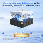 Waterdrop 𝐀𝐥𝐤𝐚𝐥𝐢𝐧𝐞 WD-F08-AL Replacement for 4396841, Everydrop® Filter 3, EDR3RXD1, 4396710, Kenmore® 46-9083, 46-9030, 𝐄𝐧𝐡𝐚𝐧𝐜𝐞𝐬 𝐩𝐇 Refrigerator Water Filter
