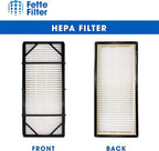 Fette Filter - Air Purifier Filter Compatible with Honeywell HEPAClean Air Purifier Replacement Filter C Pack of 4 HEPA + 4 Pre-Filters for Models HHT-080, HHT-081, HHT-085, HHT-090, HHT-145, HHT-149