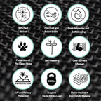 Premium Window Screen Replacement DIY KIT 39" 51" Blocks Rain, Pet Scratch, Pollen, Fine Dust 99%, 30Mesh Durable New Material, DIY Tools Included (39in X 190in-Magnet KIT)