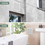 Vent Systems 10" x 10" Inch (Opening Dimensions) - Pack of 50 - Plastic White Soffit Vent Cover - Flat Square Air Vent Grille - Air Vent Deflector - HVAC 12" x 12" Inch (Overall Dimensions)