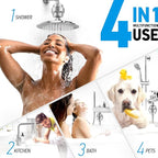 AquaHomeGroup 20-Stage Premium Shower Filter Replacement Cartridge with Spin Propeller 4-Pack (No Housing) - Water Filter Refill Compatible with Any Shower Filter of Similar Design 15 and 20 Stages