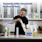 APEC Water Systems ROES-50 Essence Series Top Tier 5-Stage WQA Certified Ultra Safe Reverse Osmosis Drinking Water Filter System with Extra High Capacity Pre-Filter Set Stage 1-3