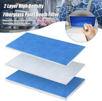 U0U 10 Pieces Paint Booth Filters,Portable Spray Booth Filter, Paint Booth Exhaust Filters for Replace Airbrush Spray Booths Paint Booth