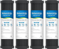 Waterdrop 2.5" x 10" Whole House CTO Carbon Water Filter Cartridge, 1 Micron Carbon Sediment Water Filter Replacement for DuPont® WFPFC8002, Culligan® D-10A, CBC-10, GE® FXWTC, GXWH20T, Pack of 4
