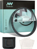 Walking Way 82mm Split Halo FX Prism Lens Filter, Rotating Half-Frame Blur & Halo Effect Filter for Portraits, Creative Photography & Video, Durable Optical Glass