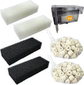 2 Set of Three-Stage Filtration Tank Filter Maintenance Kit, Replacement for AquaClear 110 Power Filter, Fish Tank Filter for 60- to 110-Gallon Aquariums