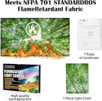 Fluorescent Light Covers - Classroom Covers for Ceiling Lights, 1 PCS 4 x 2 Feet Magnetic Light Filters, Classroom, Office Decor (Spring & Forest)