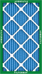 Filterbuy 10x18x1 Air Filter MERV 13 Optimal Smoke & Allergy Defense (3-Pack), Electrostatic Pleated HVAC AC Furnace Filters Replacement, Made in USA (Actual Size: 9.50 x 17.50 x 0.75)