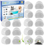 16PCS Carbon Filter Replacement for Cat and Dog Water Fountain - Compatible With Drinkwell Pet Fountain Avalon Pagoda Seascape