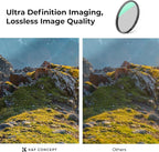K&F CONCEPT 40.5mm Ultra-Low Reflectivity Circular Polarizers Filter 28 Multi-Layer Coatings Ultra-Slim High Definition Polarizing Camera Lens Filter (Nano-X Series)