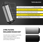 TerraBloom 4" x 16" Carbon Filter for Grow Tent - 46mm Charcoal Carbon Air Filter - Maximize Airflow with 350 CFM - Premium Filter for Homes & Commercial Applications