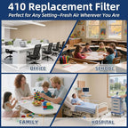 3 Pack, 410 Replacement Air Filter, MERV 11,Actual Size: 16"x28"x4", Nominal Size: 16x25x4, HVAC Furnace Filter, Compatible with AprilAire Models 4400, 3410, 2416, 2410, 1610, 1410