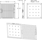 Captrate COMBO Stainless Steel Baffle Restaurant Hood Filter, (20" High x 20" Long)