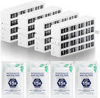 W10311524 AIR1 Refrigerator Air Filter Cartridge Replacement for Whirlpool Kenmore Refrigerator Compatible with Fresh Flow Refrigerator Air Filter, White, 4 Pack by Funmit