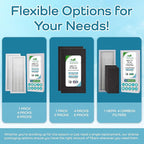 Breathe Naturally - Carbon Filters Compatible with Idylis F AC-38 Series Air Purifiers - Made for Idylis F AC-38/560885 Series - Made in USA - Odor Control for Air Purifiers(6 Pack Carbon Filter)