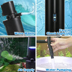 TARARIUM Small Aquarium Filter U-V for 10-45 Gallon Tank, 158GPH Fish Tank Filters for Betta Fish Tank Green Clean Machine, Internal Pump Filter for Turtle Tank Saltwater Freshwater Crystal Clear