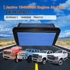 19405680 Engine Air filter Compatible with 2019-2025 International CV515 and CV Series Truck 6.6L V8,for 2019-2025 Silverado 4500/5500/6500 6.6L V8 Diesel,Replace 2518540C1,P643133