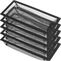 Floor Register Cover Trap,Floor Air Vent Cover Screen for Home Air Vent Filters 5-Pack Floor Vent Mesh Filters Net Trap… (4 x 12 Inch)