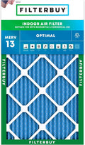 Filterbuy 10x30x1 Air Filter MERV 13 Optimal Smoke & Allergy Defense (1-Pack), Electrostatic Pleated HVAC AC Furnace Filters Replacement, Made in USA (Actual Size: 9.50 x 29.50 x 0.75)