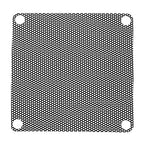 MECCANIXITY 20PCS PC Dust Filter, 70mmx70mm PVC Computer Case Cooler Dustproof Mesh Cover Fan Grills for Computer Chassis Speaker, Black