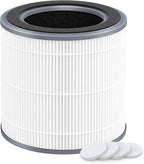 1 Pack Replacement Filter Compatible with Hynik Alviera HH001 Air Cleaner Purifier,3 Stages Filtration of Premium Filter, Activated Carbon and pre-Filter with Extra 4 Pieces Aroma Pads