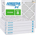 Aerostar 14x24x2 MERV 8, Pleated Air Filter, 14x24x2, Box of 6, Made in the USA