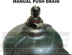 HEAVY DUTY HIGH FLOW COMPRESSED AIR IN-LINE PARTICULATE FILTER WITH METAL BOWL, 1/2" NPT PORTS, 140 CFM, VISIBLE SIGHT GLASS, 5 MICRON ELEMENT