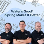 iSpring WGB32B-PB+AHPF12MNPT16X2 3-Stage Whole House Water Filter System, Reduces Lead, Chlorine, Sediment Home Water Filtration w/ 3/4'' Braided Stainless Steel Hose Connectors