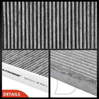 A-Premium 2-PC Cabin Air Filter with Activated Carbon Compatible with Lexus, Mazda & Toyota Models - Avalon, Camry, Corolla, Highlander, Prius, RAV4, Sienna, Venza, ES300h, UX200, RX350, RX450h
