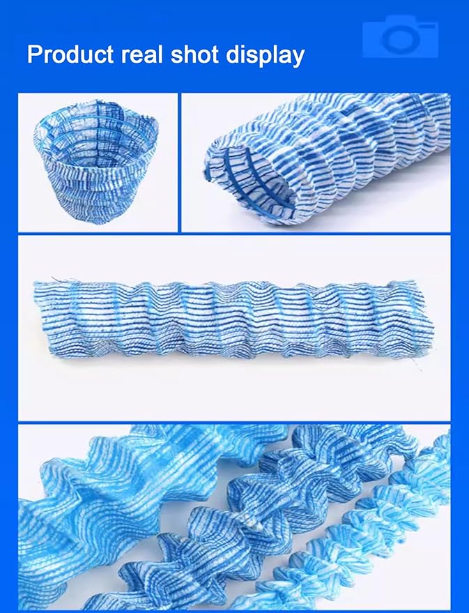 French Drain Pipe for Garden Lawn & Landscape, 3in Dia Perforated Fabric Drainage Pipes, Soft Infiltration System for Yard, House, Construction Site, 40m (131.2ft)
