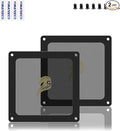 Dust Filter PC 90mm for Computer Cooler/PSU/Routers PVC 50 Mesh, Magnetic Frame PC Fan Dust Mesh Cooler Filter Dustproof Computer Fan Grills (PVC, Gentleman, 90 * 90mm, 2pcs, Black)