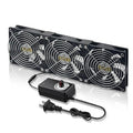 12025 Computer Fan 3 x 120 mm Small Brushless Axial Big Airflow Cooling Fan, AC 100V - 240V Speed Control Fan, for Cabinet Computer Case Chassis Server Workstation Amplifier Pet Box Cooling (3)