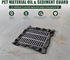 2 Pack PET Storm Drain Filter-47.2x47.2x23.6in Oil & Sediment Guard with 4 Lifting Loops,Square Witches Hat Catch Basin Filter for Parking lot Street Construction Site Industrial Plant