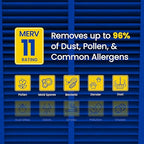 AprilAire 410 Replacement Filter for AprilAire Whole House Air Purifiers - MERV 11, Clean Air & Dust, 16x25x4 Air Filter (Pack of 2)