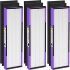 3 Pack FLT4850PT True H13 HEPA Replacement Filter B Pet, Compatible with G-Guardian AC4825, AC4820, AC4850, AC4870, CDAP4500, AC4900, AC4300, AP2200, 3 HEPA & 6 Activated Carbon Pre-Filters.