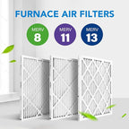 LotFancy 14x20x1 Air Filter MERV 11 6-Pack, Electrostatic Pleated AC Furnace Air Filter, Captures Dust, Smog & Pet Dander, Actual Size: 13.75"x19.75"x0.75"