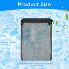 Aquarium Filter Media Bags for Aquarium with Zipper, Reusable Strong Polyester Fine Mesh Bag for Activated Carbon, Bio Filter Balls, Ceramic Rings, Filter Stones, Biospheres 8 Pack 7.8" x 5.9"