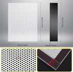 4 Pack 40cm x 30cm Magnetic Floor Vent Cover - Customizable Size PVC Mesh Register for Wall Ceiling Floor Catch Debris Hair Insect (White)