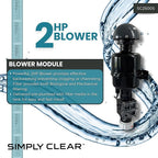 HALF OFF PONDS Simply Clear Koi Pond Filter System with 2HP Blower, UV Clarifier & 3,200 GPH Pump – Filters Ponds Up to 2,500 Gallons – Complete Kit with Bio Media, Multiport Valve, Gauge