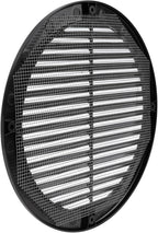Vent Systems 8" Inch (Opening Dimensions) - Pack of 5 - Black Soffit Vent Cover - Plastic Round Air Vent Grille - Built-in Mesh Screen - HVAC Register Louver for Bathroom, Home, Kitchen